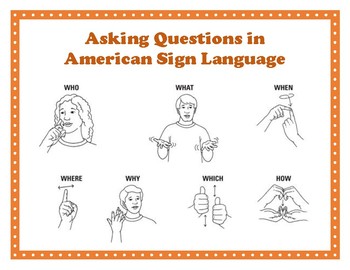 Preview of Asking "WH" Questions (ASL)