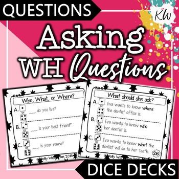 Preview of Asking Questions: Speech Therapy Asking WH Questions Game