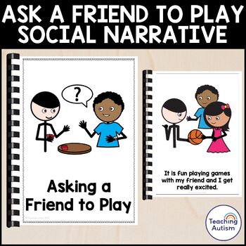 Asking a Friend to Play Social Narrative Story by Teaching Autism