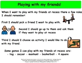 Asking a Friend to Play at Recess - Social Story Package