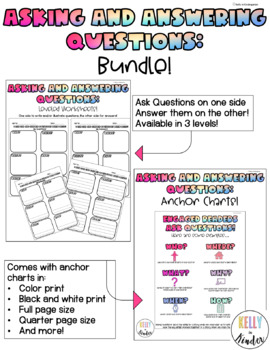 Preview of Asking and Answering Questions Bundle!