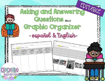 Preview of Graphic Organizers (RL&RI 1.1, RI 1.2, RL 1.2), Grade 1