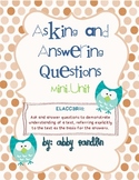 Asking and Answering Questions: Mini-Unit (Aligned with 3r