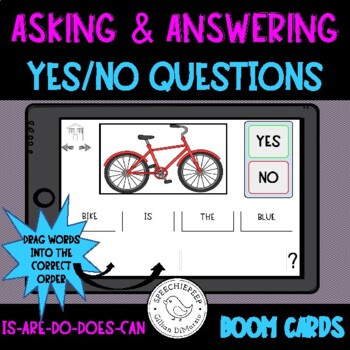 Preview of Asking and Answering YES NO Questions BOOM CARDS