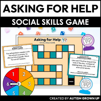 Asking for Help Social Skills Game | Social Skills Activities | Autism