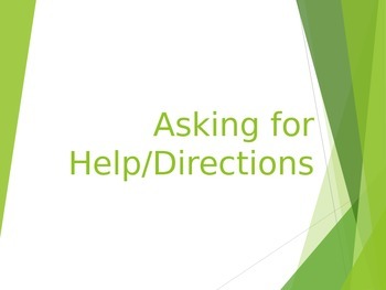 Preview of Social Skills - Asking for Help and Directions PowerPoint
