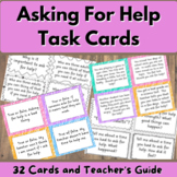 Asking for Help and Trusted Adults Task Cards | Social Emo