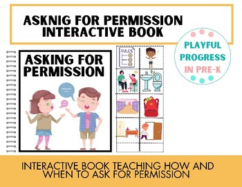 Preview of Asking for Permission - Interactive Social Story, Pre-K/Kindergarten