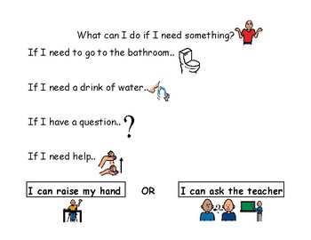 Ask For Help Visual Worksheets Teaching Resources Tpt