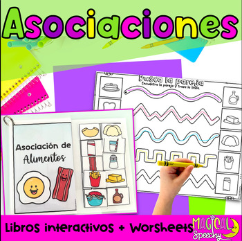 Preview of Asociaciones - Spanish Vocabulary Associations For Speech Therapy