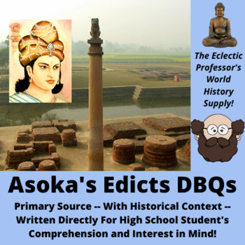 Preview of World DBQs - Ashoka's Edicts - SUBREADY- Asia - Buddhism-Primary-Source ☸️