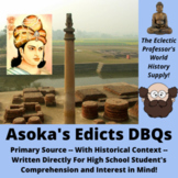 World DBQs - Ashoka's Edicts - SUBREADY- Asia - Buddhism-P