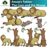 Aesop's Fables The Lion and the Mouse Clip Art