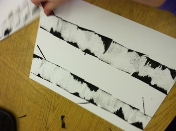 Preview of Aspen-Birch Tree Winter Art Project with VIDEO Instructions (download and link)