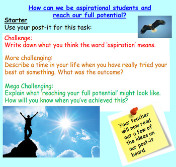 Preview of Aspiration - Presentation and Worksheets