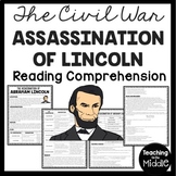 Assassination of Abraham Lincoln Reading Comprehension Wor