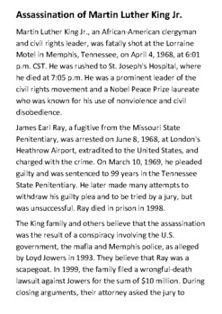 martin luther king assassination essay