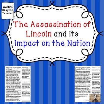 Preview of Assassination of President Lincoln and Its Impact on Nation