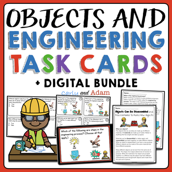Preview of Engineering Process Task Cards + Digital BUNDLE