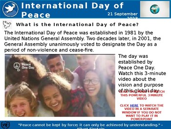 Preview of Assembly: International Day of Peace 2023
