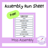 Assembly Run Sheet