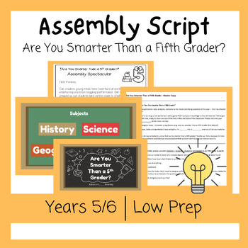 Preview of Assembly Script - Are You Smarter Than a Fifth Grader