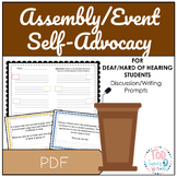 Assembly Self Advocacy Prompts | for Deaf/Hard of Hearing 
