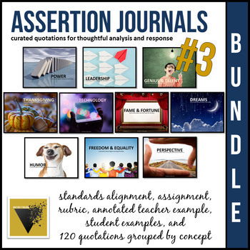 Preview of Assertion Journal Bundle #3: A Year of Quotations for Analysis and Response