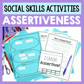 Preview of Assertiveness Activities For Social Skills And Relational Aggression Lessons