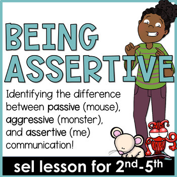 Preview of Assertiveness Lesson Mouse, Monster, and Me