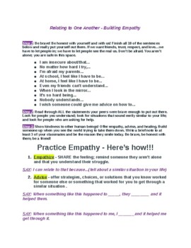 Preview of Assess Empathy - Opportunities for Kids to Relate to Each Other & Become Friends