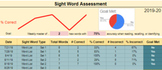 Assess & Measure Sight Word Progress with Auto Goal Monito