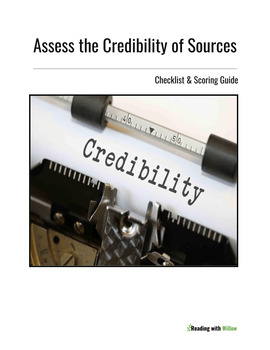 Preview of Assess the Credibility of Sources Checklist & Scoring Guide BUNDLE