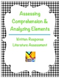 Assessing Comprehension, Analyzing Elements Written Response