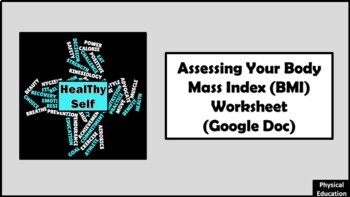 Preview of Assessing Your Body Mass Index (BMI) Worksheet (Google Doc)