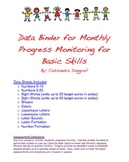 Assessment Binder:  Monthly Monitoring for Basic Skills