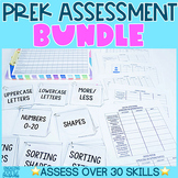 Assessment Bundle for Preschool Math and Language Arts Skills