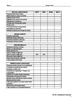 gross motor assessment forms printable