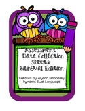 Assessment Data Collection Sheets-Bilingual Edition