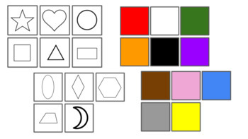 Preview of Assessment Flashcards (Colors/Shapes/Numbers/Letters)