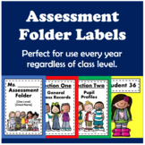 Assessment Folder Labels & Spine