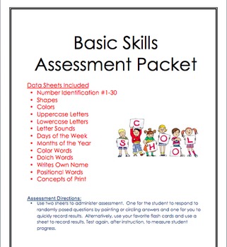 Preview of Assessment Packet:  Basic Skills