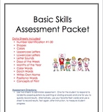Assessment Packet:  Basic Skills