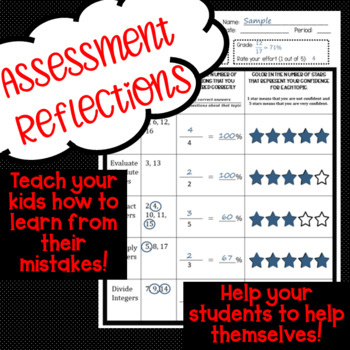 Preview of Assessment Reflection Form