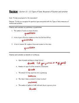 Preview of Assessment Review Key - Lessons 3.1-3.3