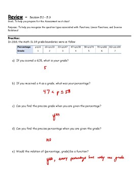 Preview of Assessment Review Key - Lessons 5.1-5.3