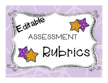 Preview of Assessment Rubrics- (ESL/PBLA)