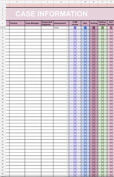 Preview of Assessment Tracker Log with Checkboxes, Notes, and Totals