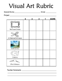Assessment Worksheet: Elementary Visual Art Grading Rubric