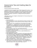 Assessment and Grading Tips for Educators